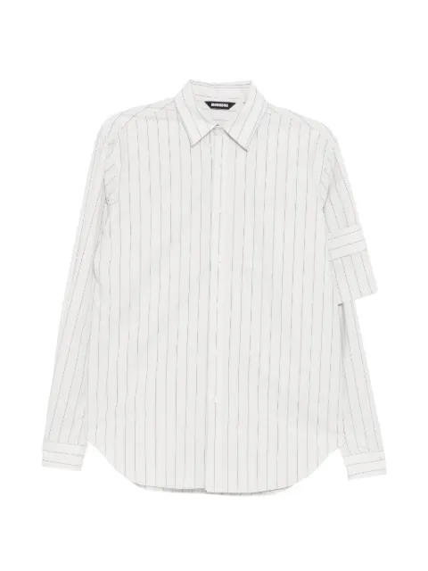 Moohong striped shirt Neutrals 26SSSH07W