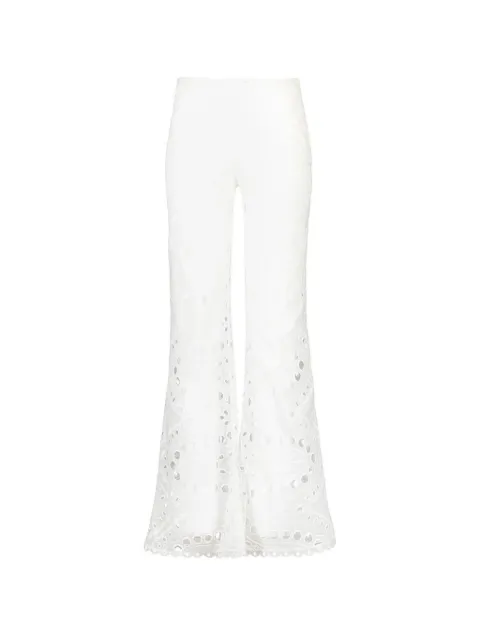 Charo Ruiz Ibiza Stern openwork-design trousers White 263501WHSEALACE