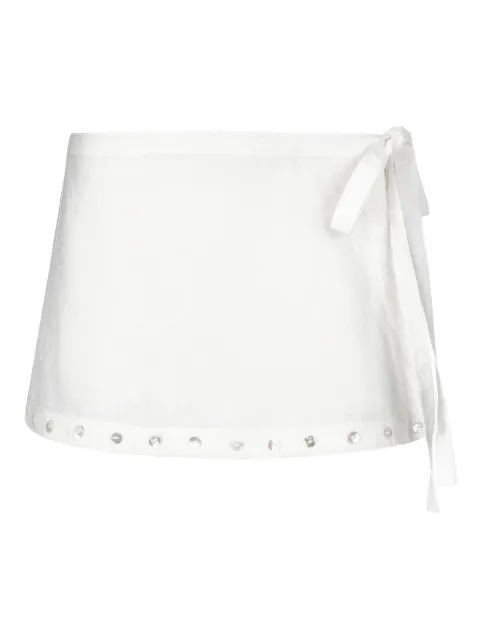 STAUD Zandra mini skirt White S26R6140LI