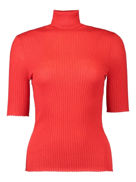 Sprwmn short-sleeve turtleneck top Red TOP055CSM2RED