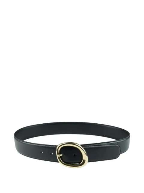 SERGIO GAVAZZENI Helen oval-buckle belt Black CA01037650NERO