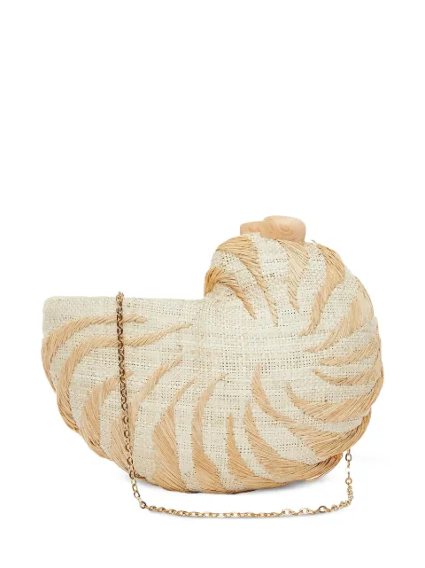 Poolside Anna chain clutch Neutrals PSACL001