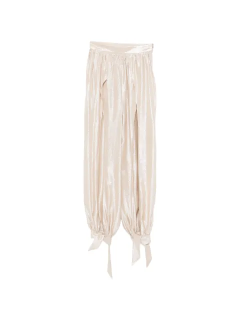 Taller Marmo tie-cuff trousers Neutrals TMPS2612820