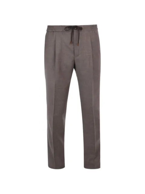slowear drawstring pleated trousers Grey 1T00781645C