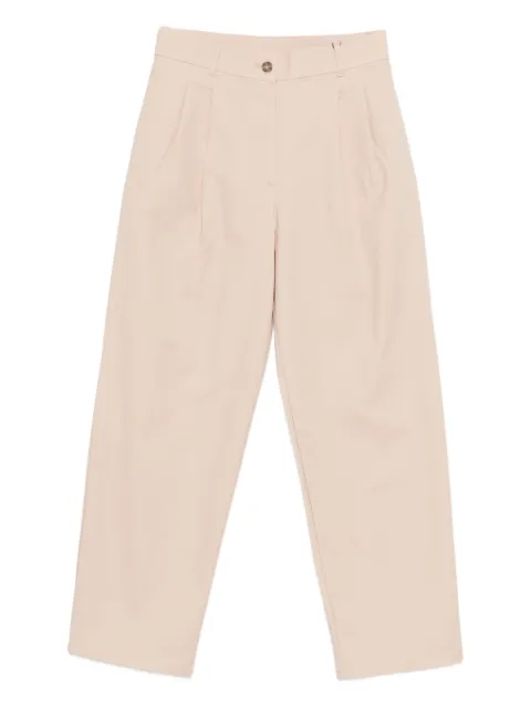 Calvin Klein button pleated trousers Neutrals LV044D664GOXG