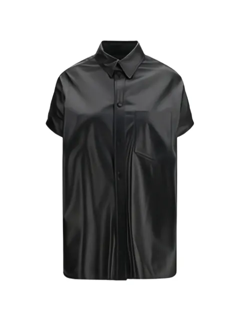 Balenciaga pocket mini shirt dress Black 861044TLS06