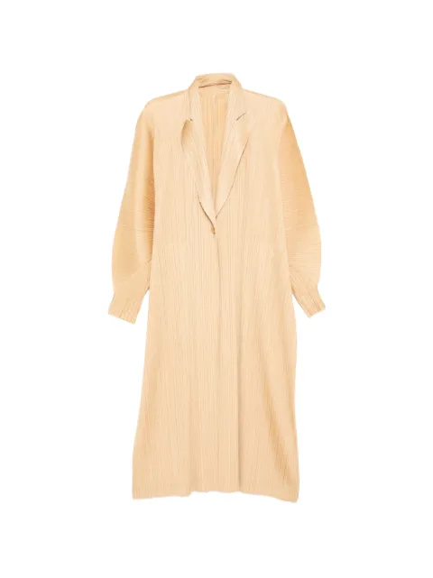 Pleats Please Issey Miyake December coat Yellow PP58JA163