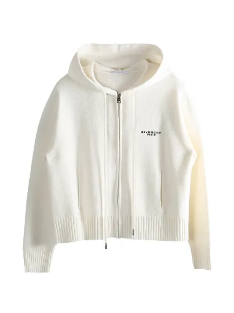 Givenchy hooded full-zip cardigan Neutrals BWK0154ZTA105