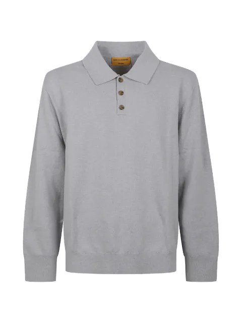 Guest In Residence Allday long-sleeve polo sweater Grey M33430RL
