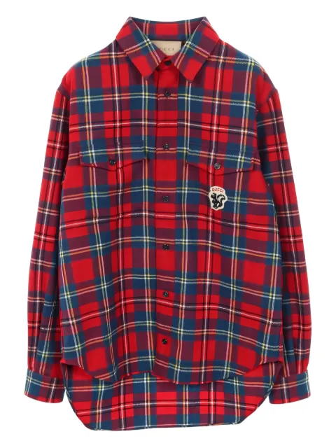 Gucci Pre-Owned 2010s check shirt Red 1031315