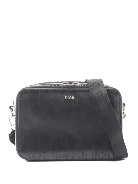 Christian Dior Pre-Owned 10s Oblique Galaxy leather cross body bag Black 1034495
