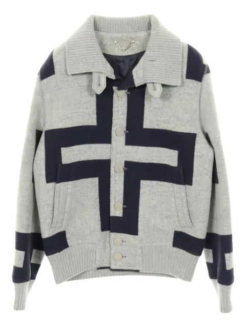 Louis Vuitton Pre-Owned 2010s Anaplana geometric jacket Grey 1030738