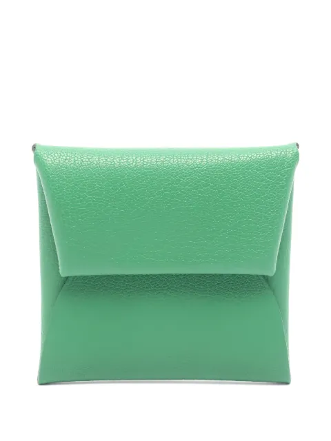 Hermès Pre-Owned 2024 Bastia coin purse Green 1032187W