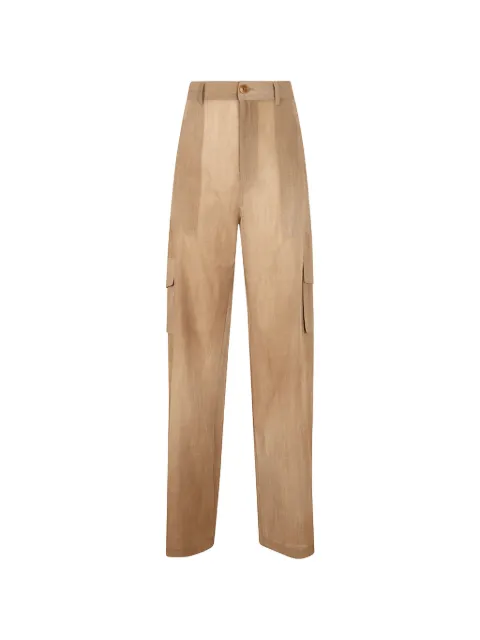 Ermanno Scervino sheer-panel cargo pants Brown D486P726RWKS4850
