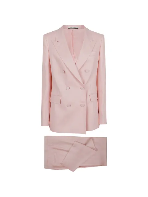 Tagliatore Parigi double-breasted suit Pink TPARIGI10BAD340021EY958