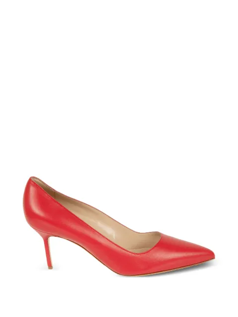Manolo Blahnik pointed-toe leather pumps Red 9XX0463BRED