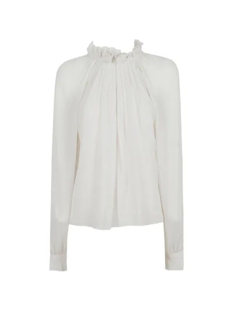 Alberta Ferretti ruffled pleated blouse White AEF261UV02151617
