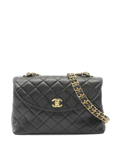 CHANEL Pre-Owned 1994-1996 Matelassé leather shoulder bag Black 10335393985756