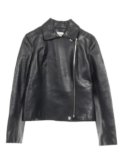 Hermès Pre-Owned 2010s zip-up leather riders jacket Black 1028613