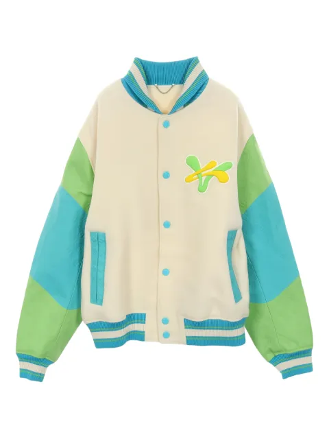 Louis Vuitton Pre-Owned 2010s Rainbow Playground varsity jacket Neutrals 1034094