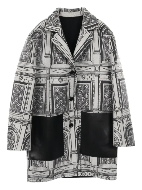 Louis Vuitton Pre-Owned x Fornasetti 2010s reversible coat Grey 1031261
