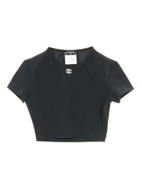 CHANEL Pre-Owned 1986-1988 short-sleeve T-shirt Black 1028090