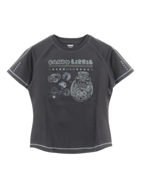 Hermès Pre-Owned 2020s raglan-sleeve crew-neck T-shirt Grey 1020392