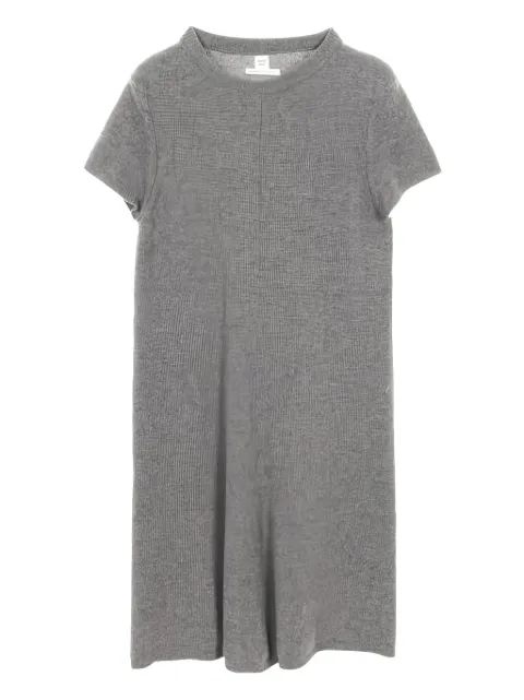 Hermès Pre-Owned 2010s knit short-sleeve dress Grey 1023624