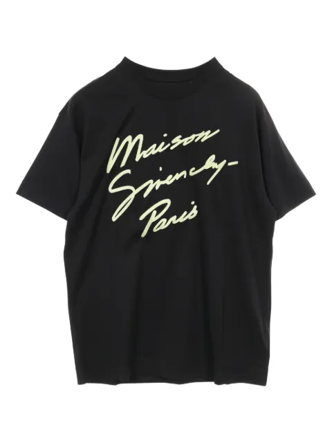 Givenchy Pre-Owned 2020s logo-print cotton T-shirt Black 1016319