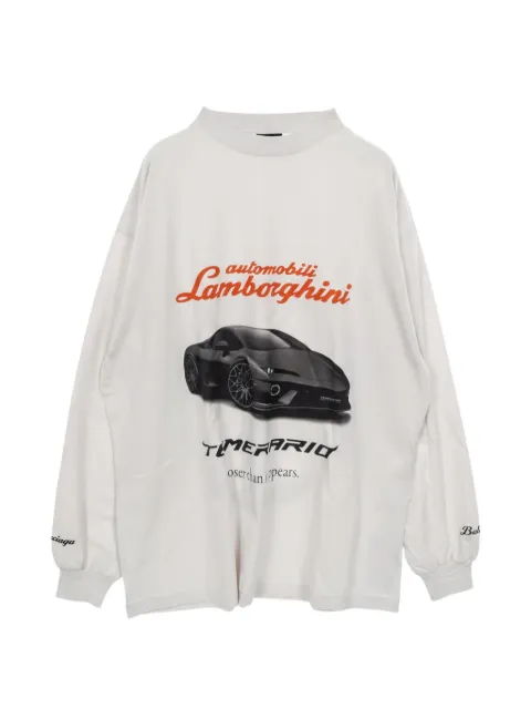 Balenciaga Pre-Owned x Automobili Lamborghini printed T-shirt Grey 1015182