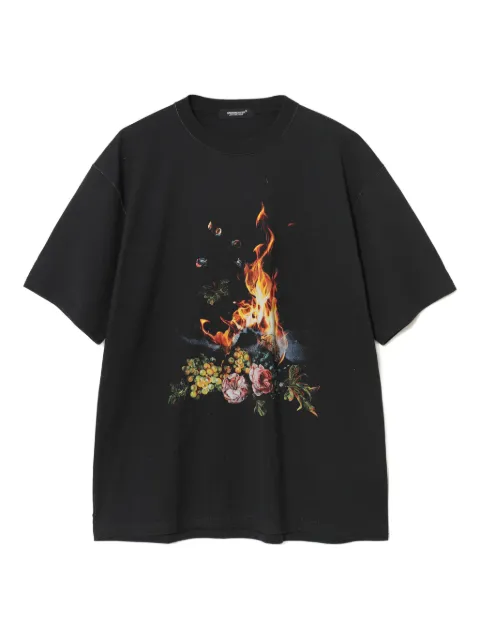 Undercover floral graphic T-shirt Black UC1F4813