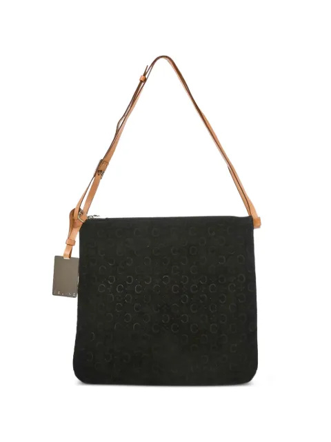 Celine Pre-Owned 1990-2000s macadam-print handbag Black XX08146