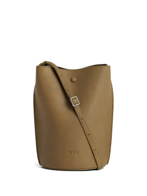 Yu Mei Phoebe leather bucket bag Brown 09421034804708