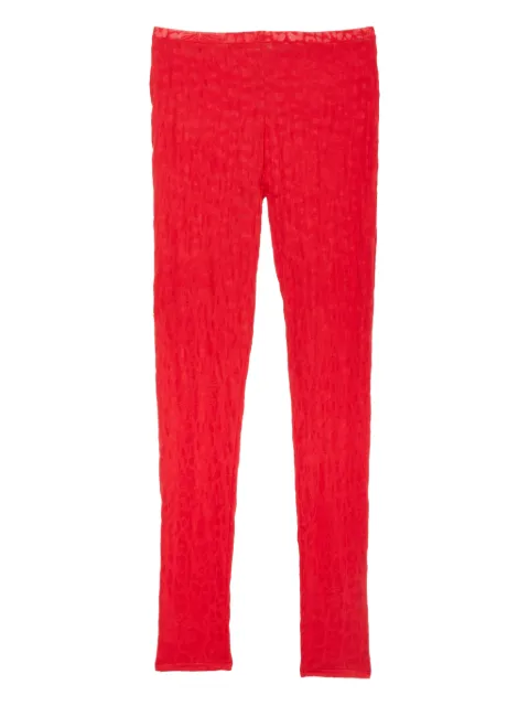 Fleur Du Mal Butter patterned legging Red PA01920323