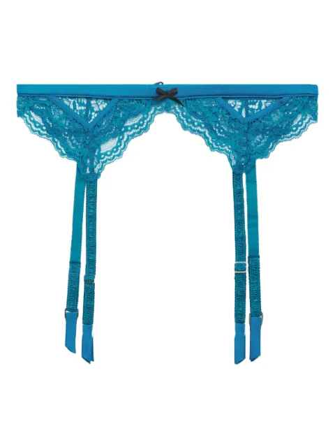 Fleur Du Mal Bianca lace garter belt Blue GR00980649