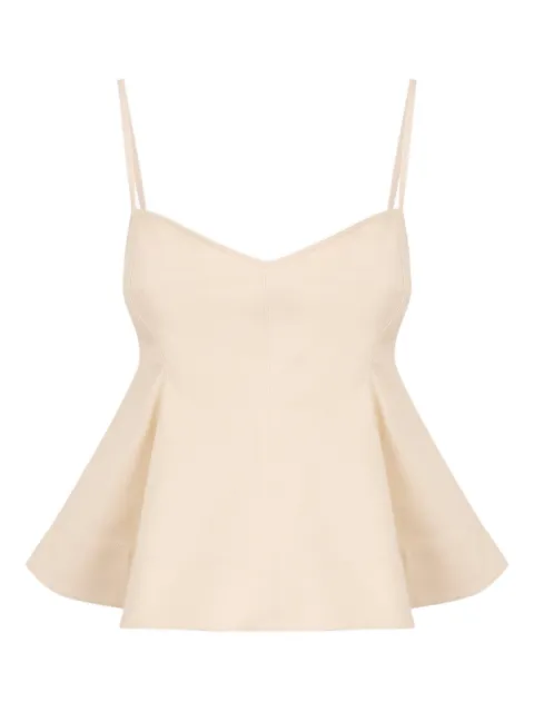 CLEA Alba V-neck top Neutrals 1518A