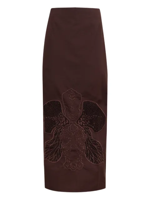 CLEA Leonie midi skirt Brown 1568A