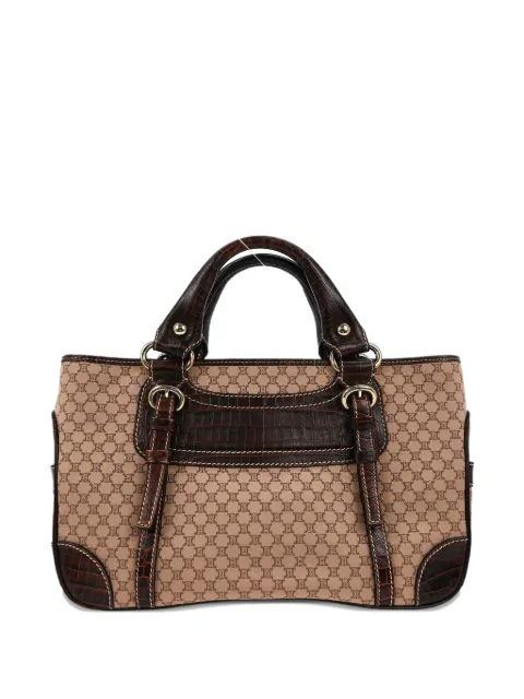 Celine Pre-Owned 1990-2000s Macadam canvas tote bag Brown 166688