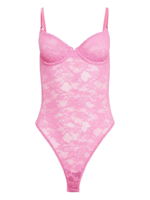 Fleur Du Mal Le Stretch Lace bodysuit Pink BS03940523