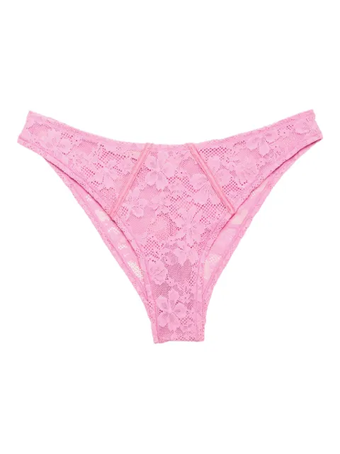 Fleur Du Mal Le Stretch lace cheeky briefs Pink PY04080523