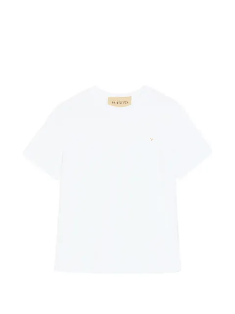 Valentino Garavani cotton T-Shirt with VGold White VMG10VBGR