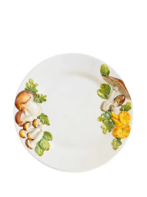 Les-Ottomans hand-painted dessert plate White MUTT06