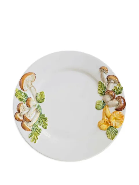 Les-Ottomans hand-painted ceramic underplate White MUTT04