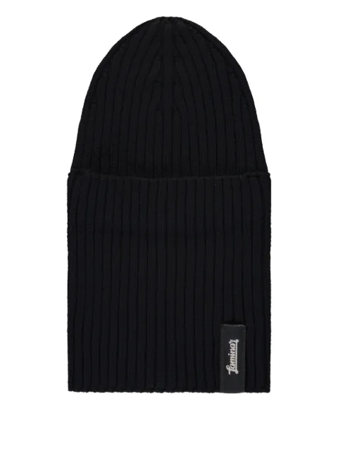 Laminar knit balaclava hat Black BER0008DL70180