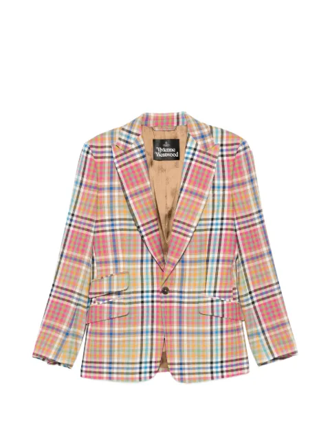 Vivienne Westwood checked pocket jacket Pink 2301001BW01CDO215