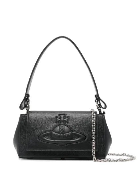 Vivienne Westwood medium Hazel orb-motif shoulder bag Black 4602000XWS000D