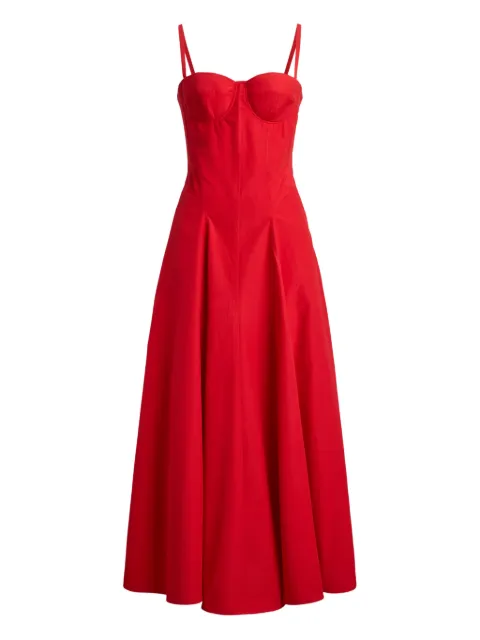 Ralph Lauren Collection Marigot spaghetti-strap midi dress Red 290P16049