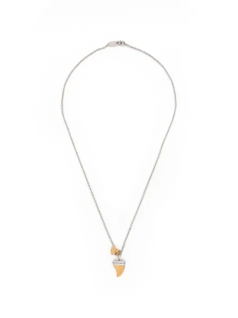 Vivienne Westwood Shark Tooth pendant necklace Silver 630203J6P386