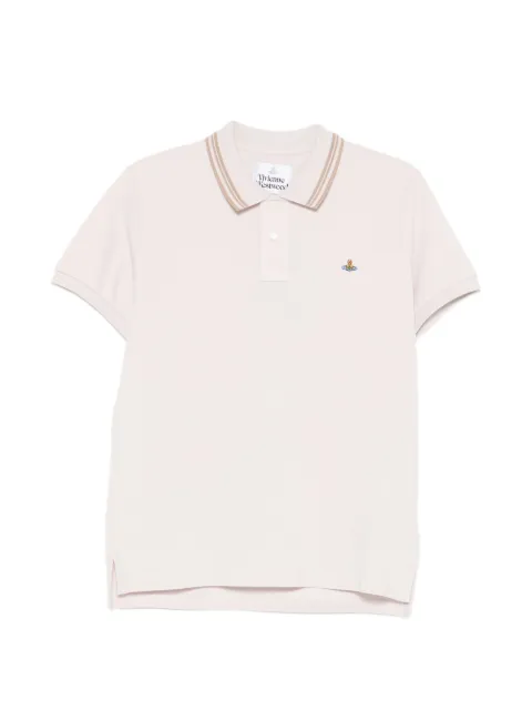 Vivienne Westwood striped polo shirt Neutrals 2H01000UJ00AUJ402