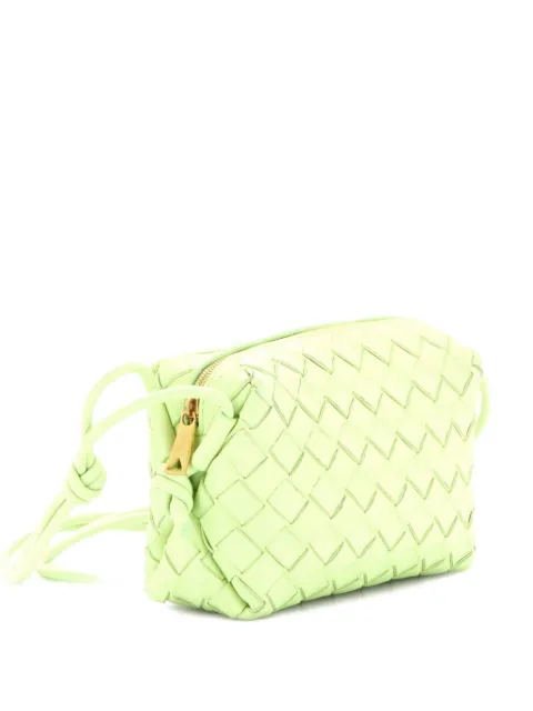 Bottega Veneta Pre-Owned Loop Intrecciato Nappa Mini crossbody bag Green GHN5IYJL29CYIMCF